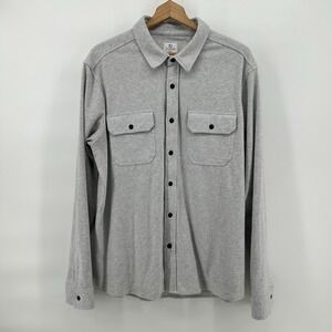 7 Diamonds Generation Soft Flannel Shirt Mens XL Gray Button Up Casual Luxury